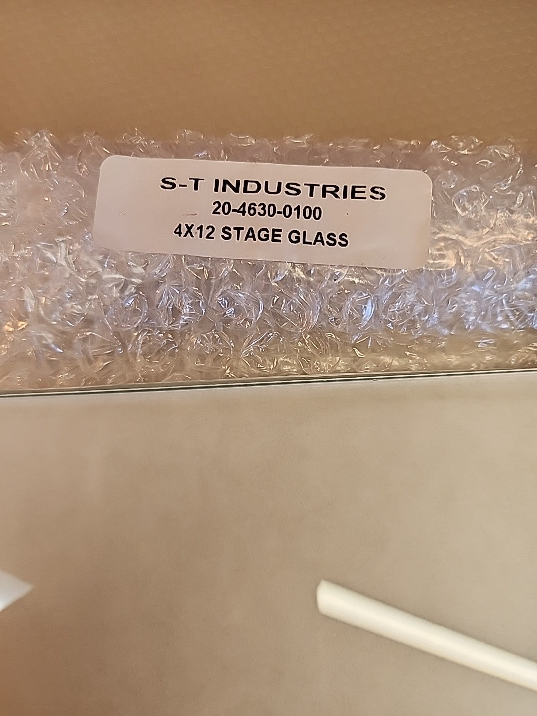ST Industries 20-4630-0100 Stage Glass 4 x 12" new