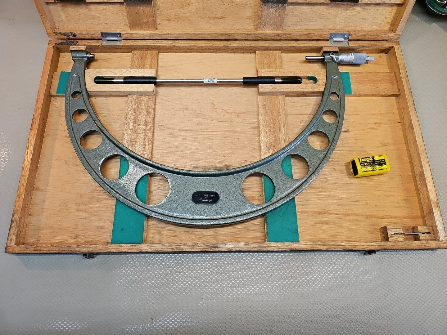 Mitutoyo 103-193 103 Series 16 to 17" SAE Mechanical Outside Micrometer *MINTY!*