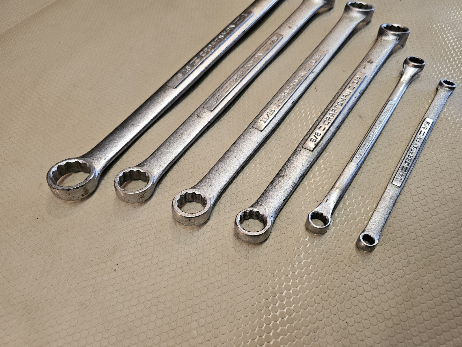 USA Made= CRAFTSMAN = 6pc LARGE Double BOX END WRENCH SET SAE INCH 3/4"  1"