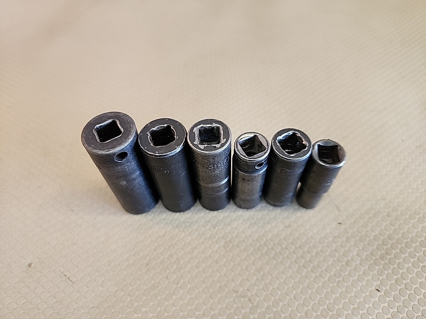 SNAP-ON/MIXED 6 Piece 3/8 Drive SAE Deep IMPACT Socket Set 6 Point 3/8"-11/16"