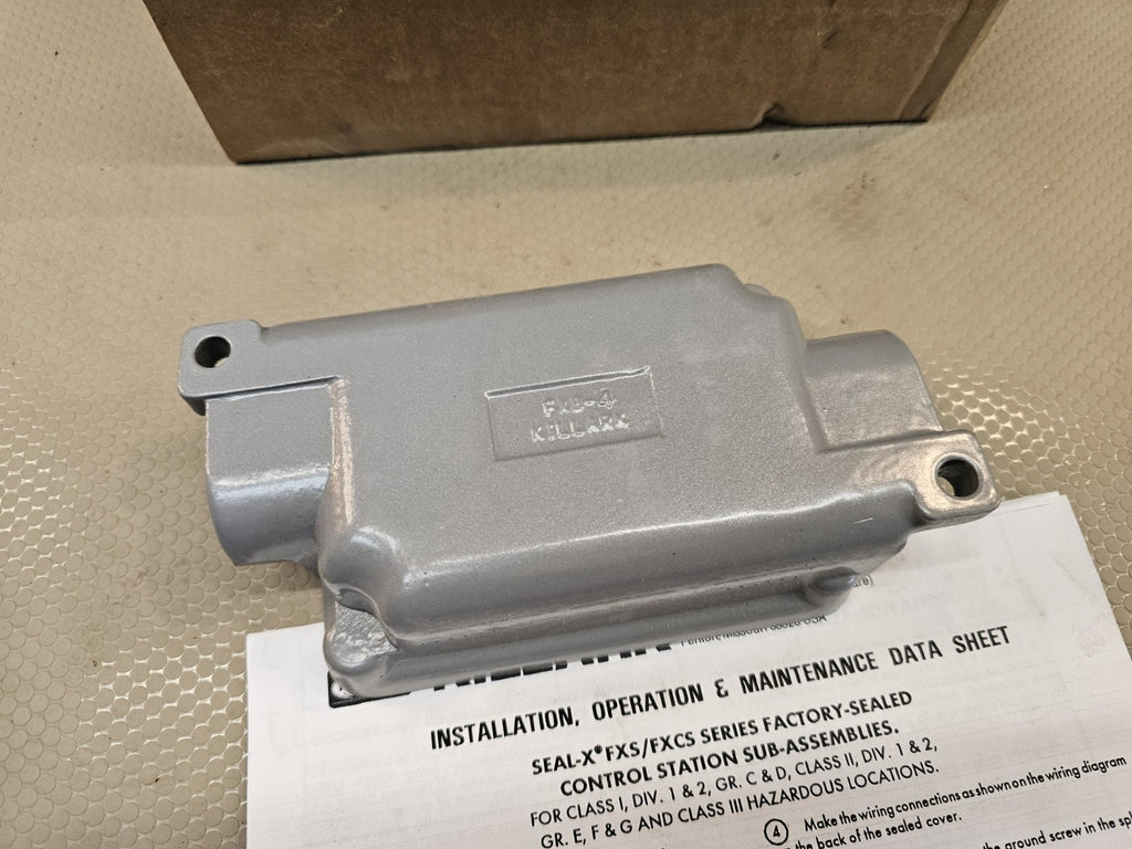 Killark FXB-4, 3/4" Hub, 1-Gang, Aluminum, Control Station Splice Box