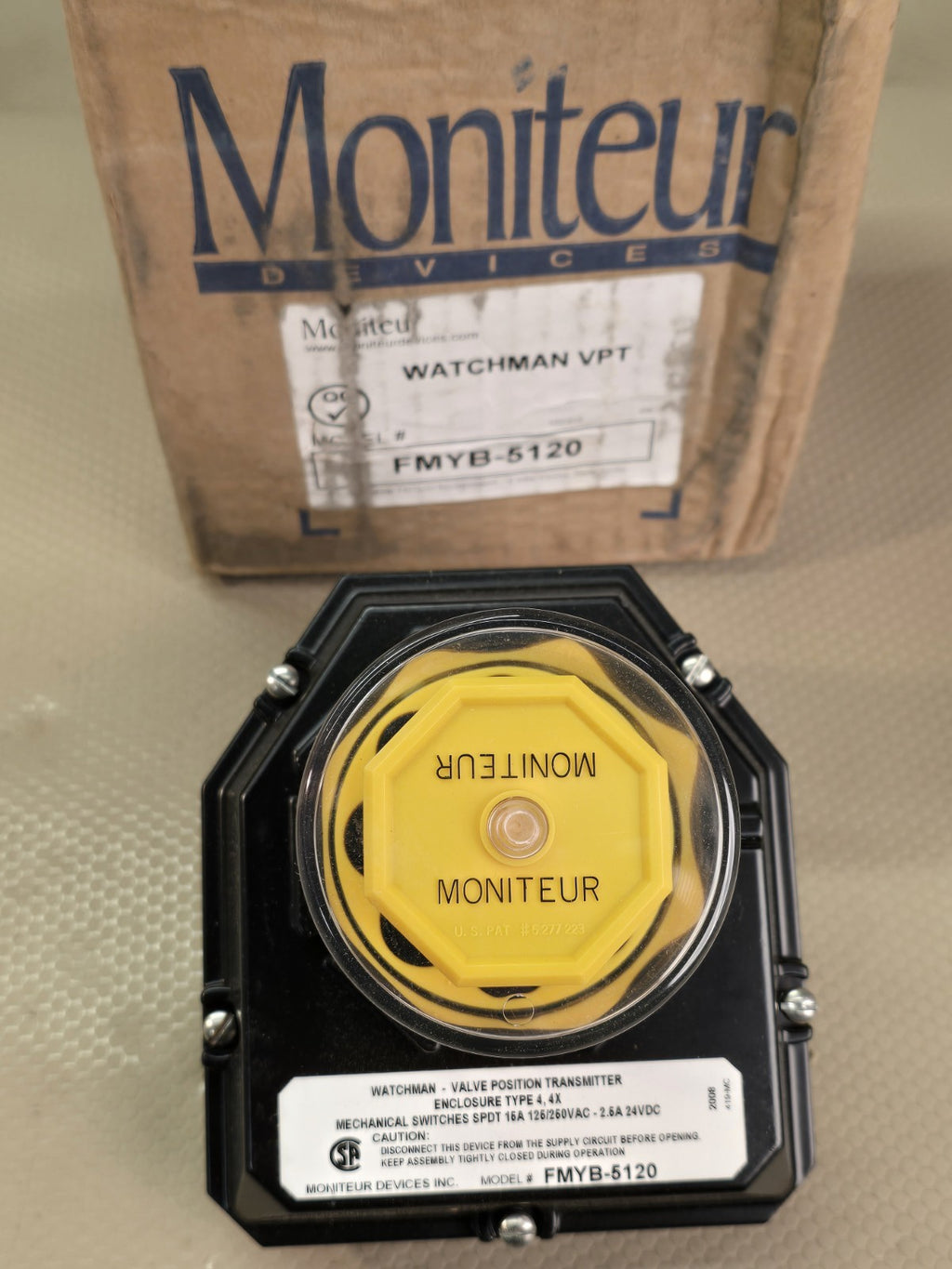Moniteur Watchman VPT FMYB-5120 Valve Position Transmitter Limit Switch New