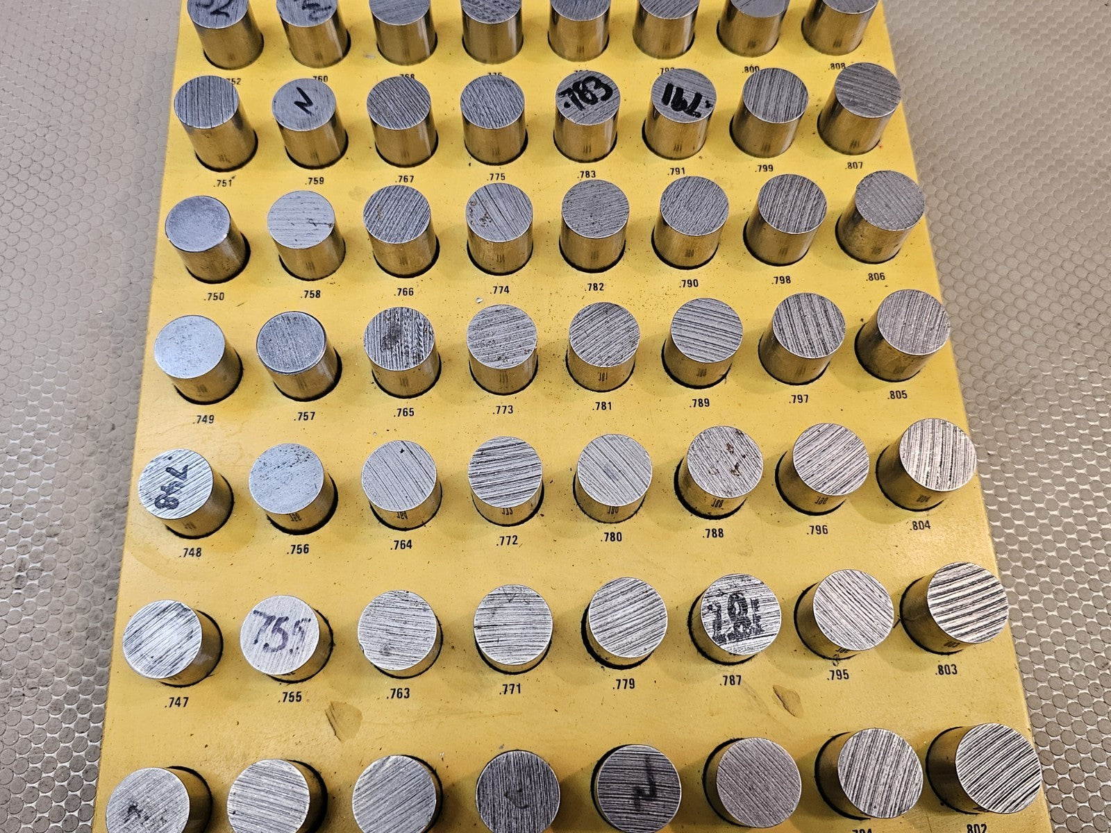 Pin Gauge Perfekt Punch 0.745 to 0.808 LARGE Machinist 