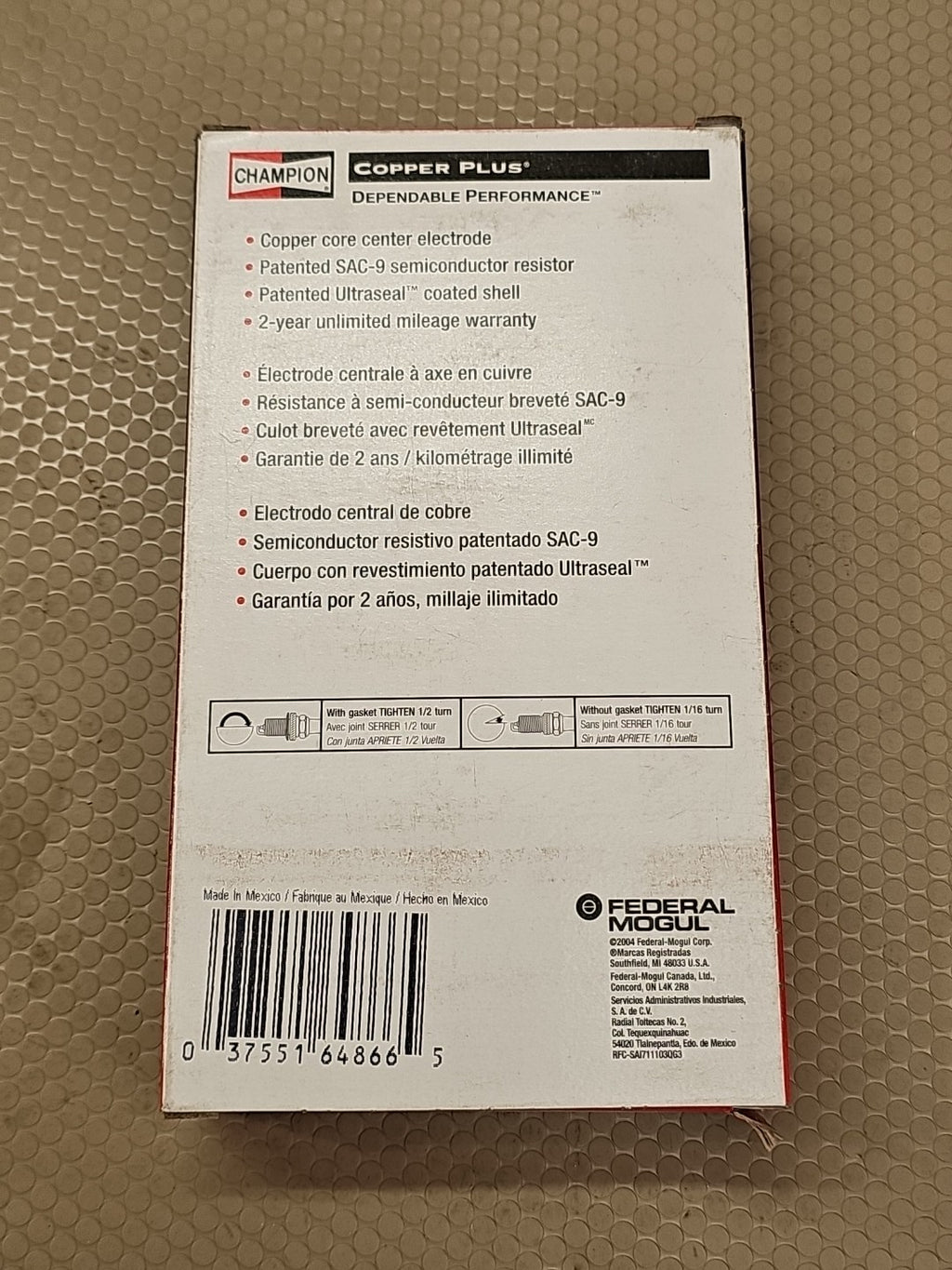 CHAMPION SPARK Plug 526 RD15Y 6 Pack