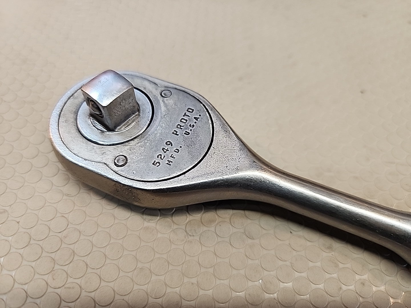 Proto Professional 3/8" Drive Pear Head Ratchet 5249 Made in USA *CLEAN*