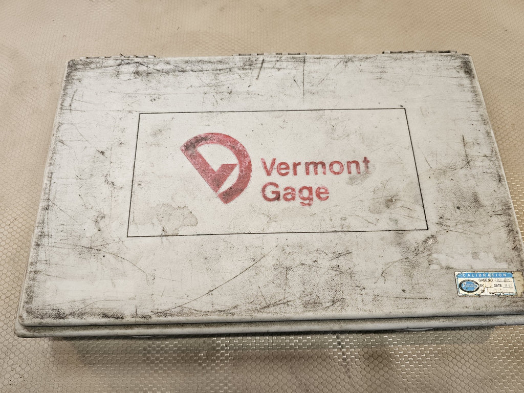 Vermont Gage 101200400 Pin Gage Set .0610" - .2500" 187 Piece Set, Missing 15