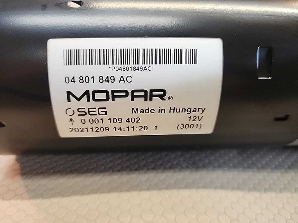 Mopar Starter Motor 04801849AC 12V OEM Made in Hungary Chrysler Dodge Jeep