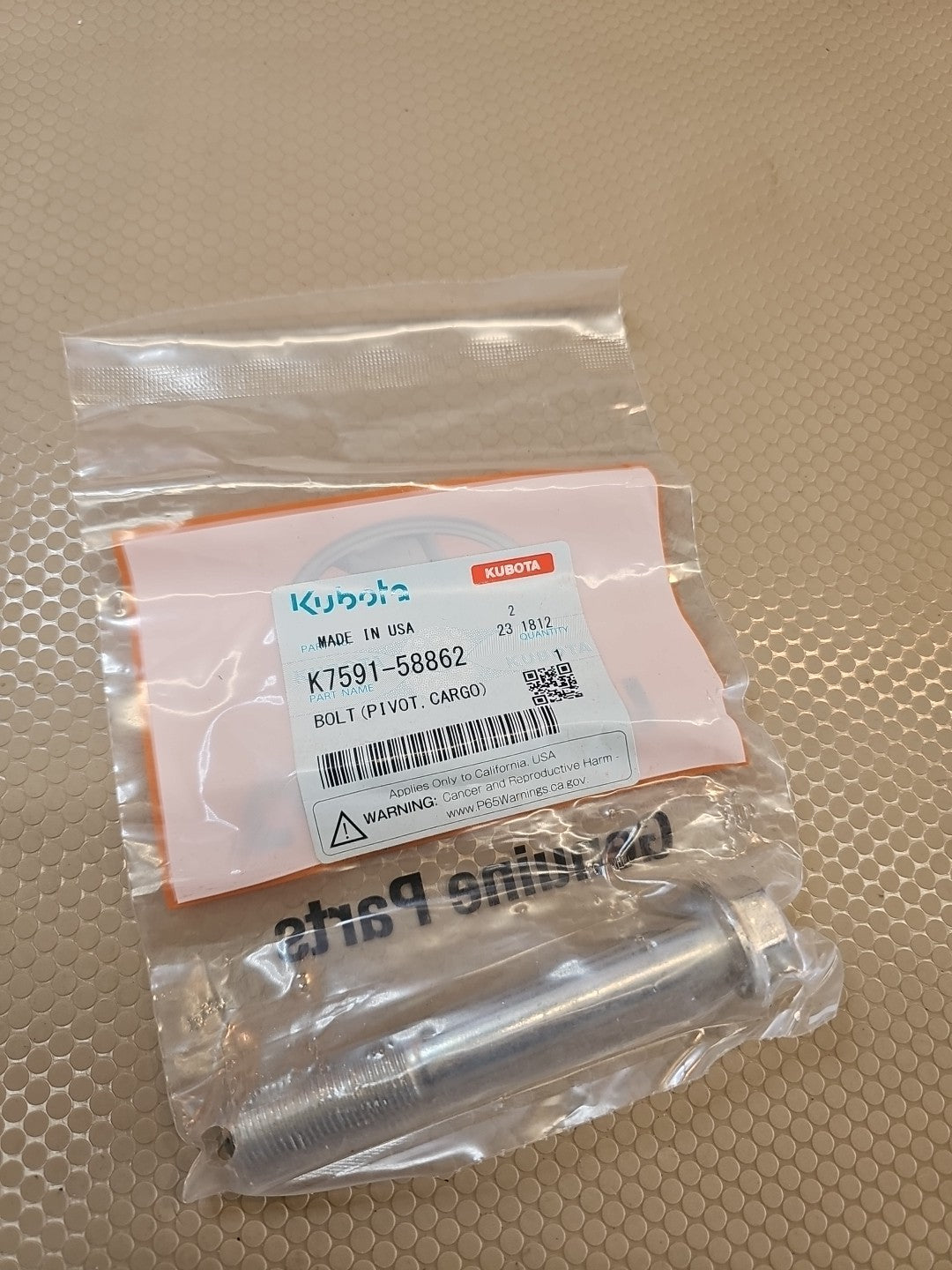 KUBOTA K7591-58862 BOLT