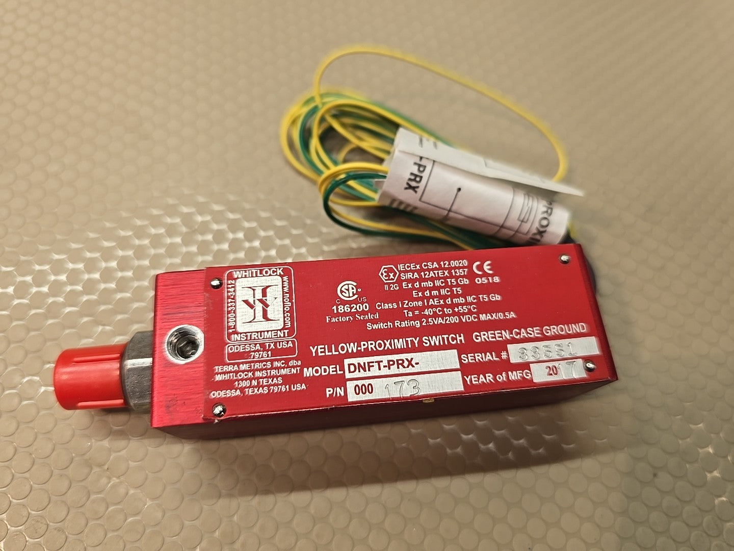 Whitlock Instrument DNFT-PRX-TO | 000172 Proximity Switch