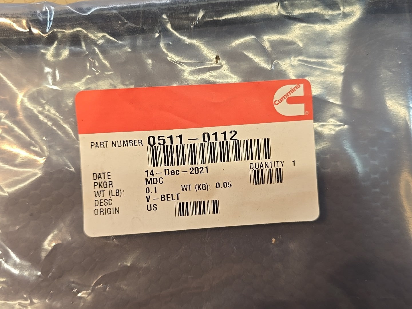New Genuine Cummins 0511-0112 Belt
