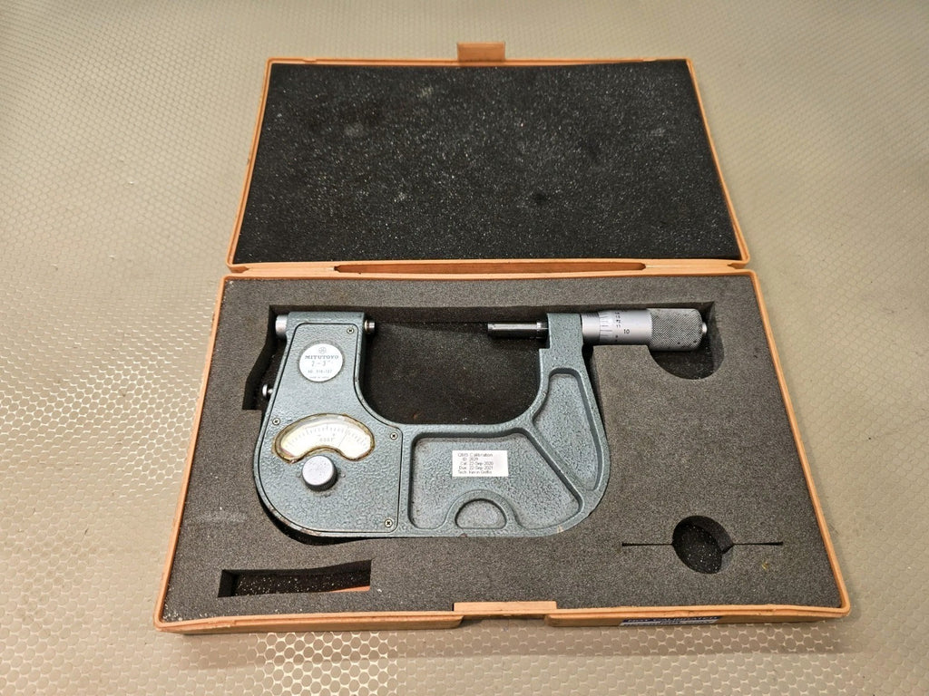 Mitutoyo 510-107 2"-3" Indicating Micrometer Jeweled .0001 w/o Case- Japan