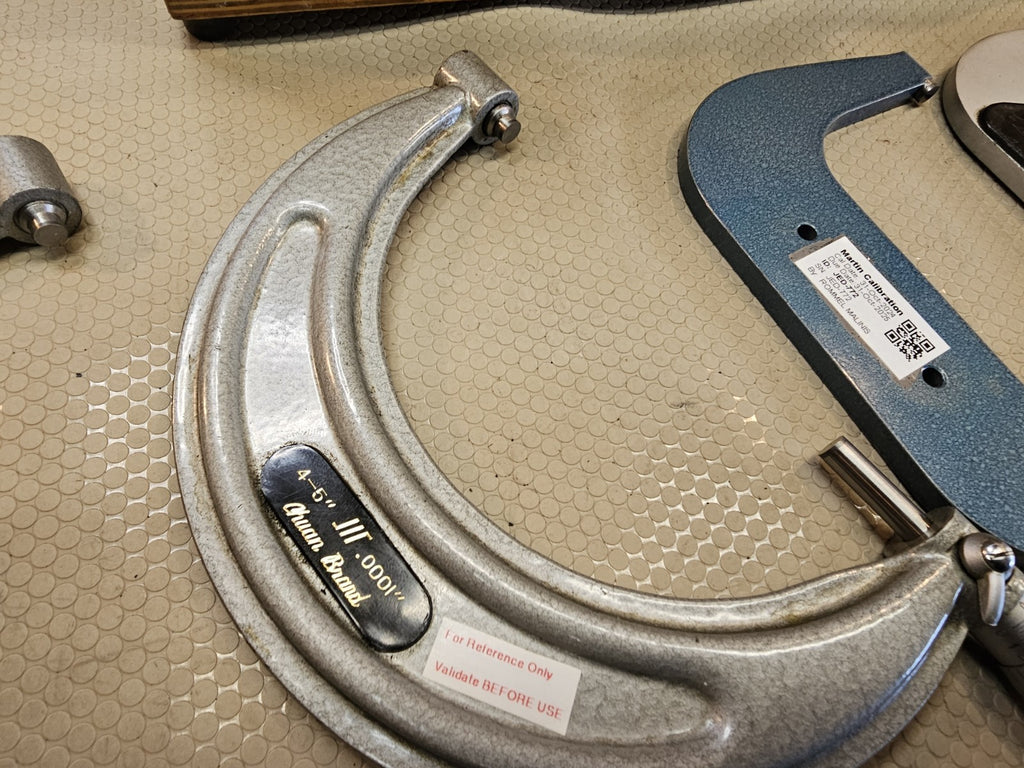 Vintage Chuan Brand Micrometer set 0-1” through 5-6” Missing 1