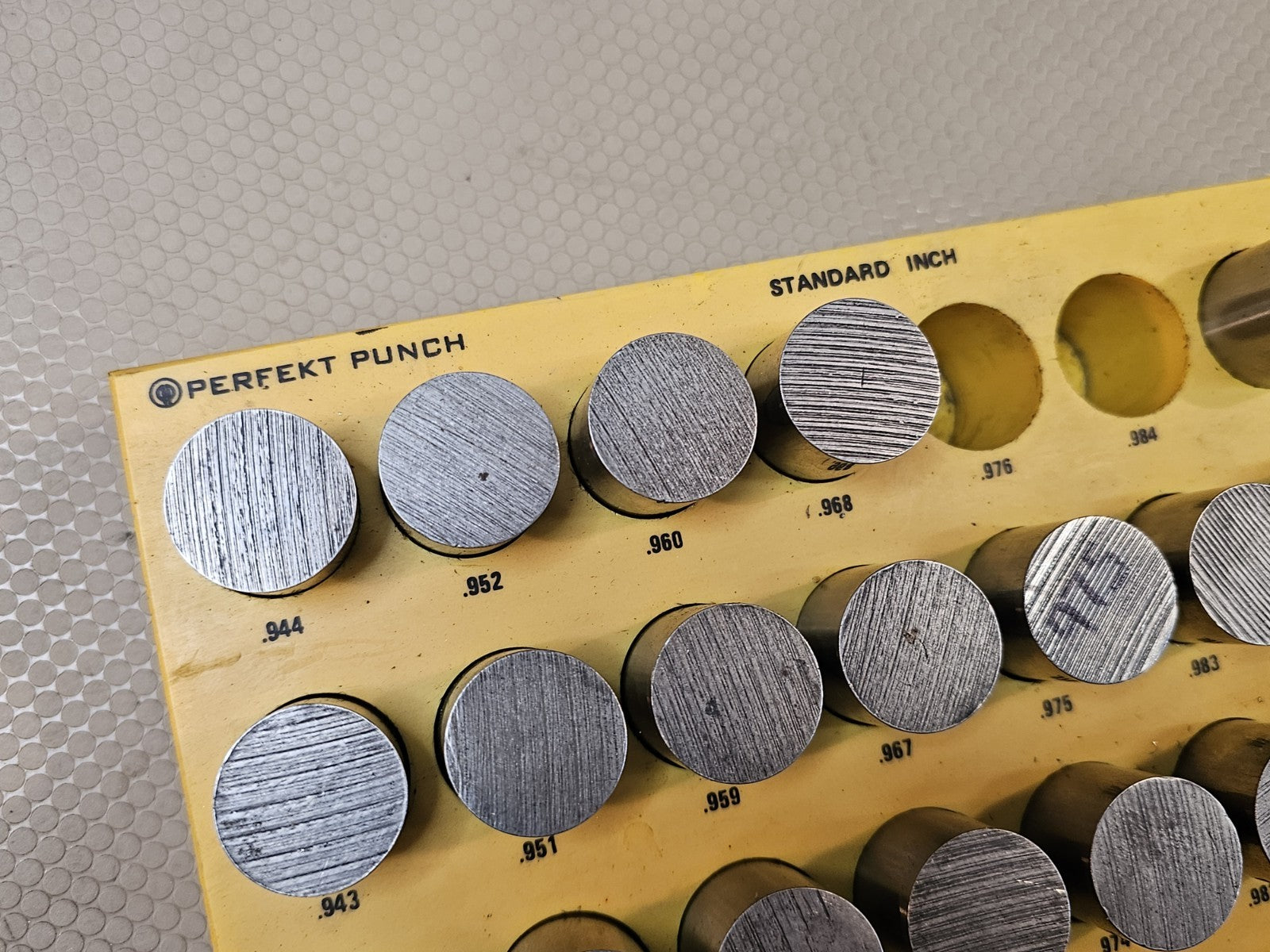 Pin Gauge Perfekt Punch 0.937 to 1 Minus LARGE Machinist 