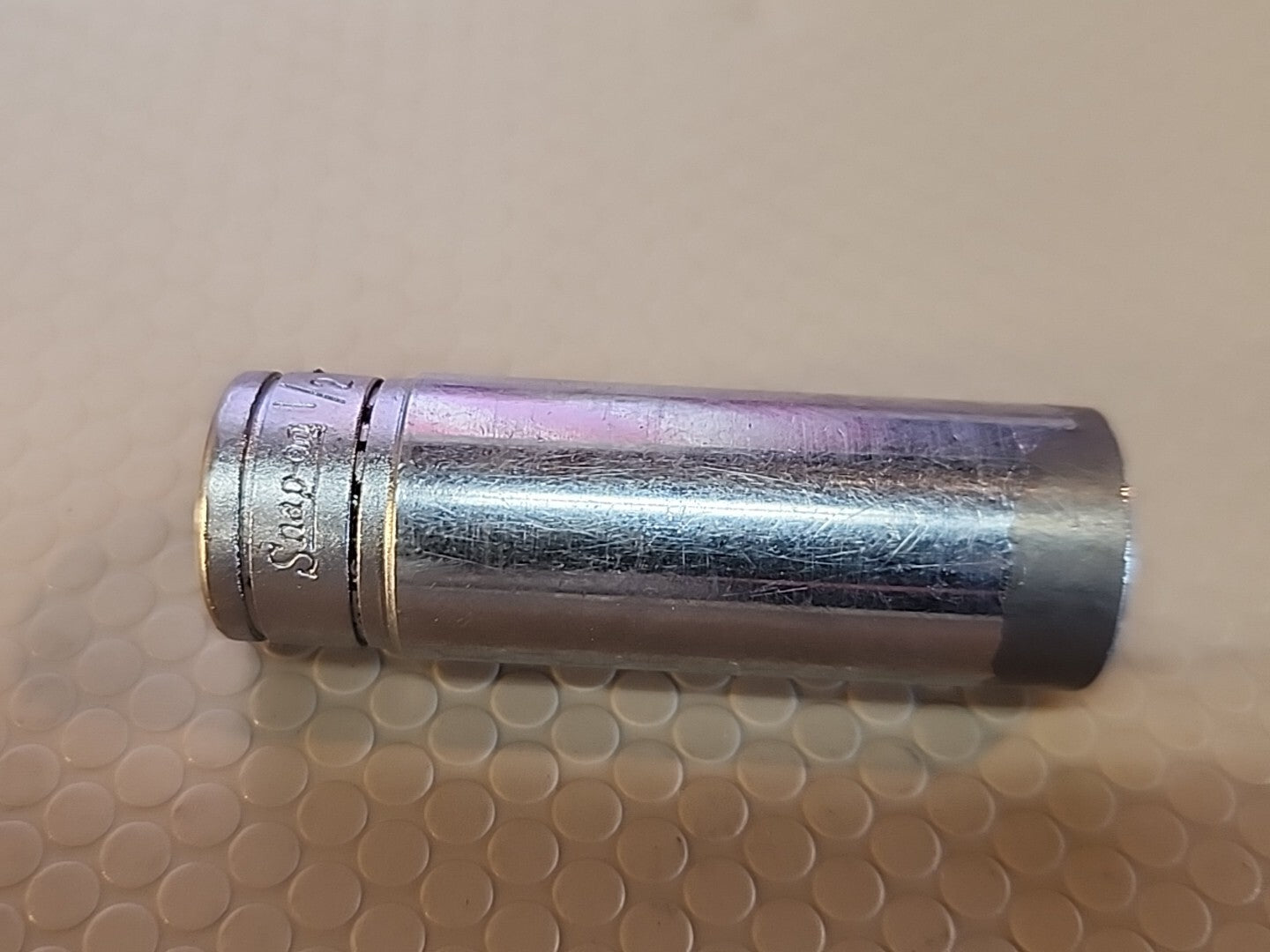 Vintage Underline Snap-on 1/2" SFS 161  3/8" Drive Deep 6 point Socket USA
