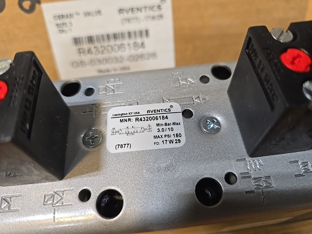 NEW AVENTICS R432006184 Size 3 SOLENOID VALVE