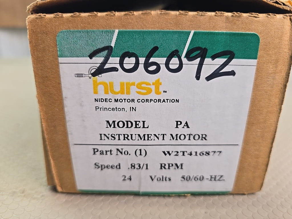 Hurst SP3945 Model Pa 7.5w 24v .83 /1 Rpm 50 / 60 Hz 15 Mfd Motor NEW