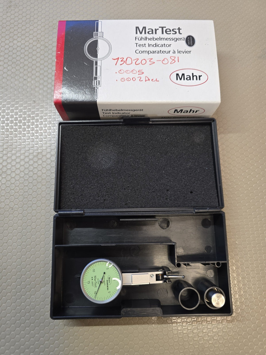 Mahr Federal MarTest 801 S, 30060231, 0.0005"