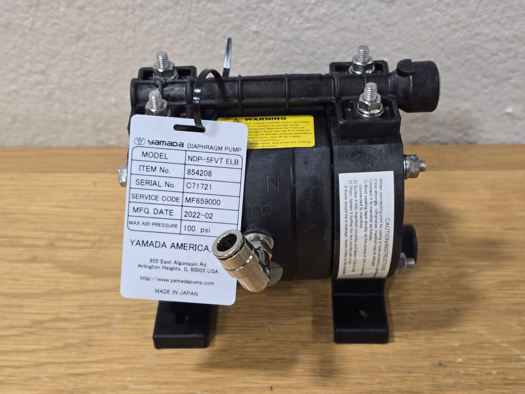 YAMADA 852064 NDP-5FVT Air Powered Double Diaphragm Pump New NDP-5FVT-ELB