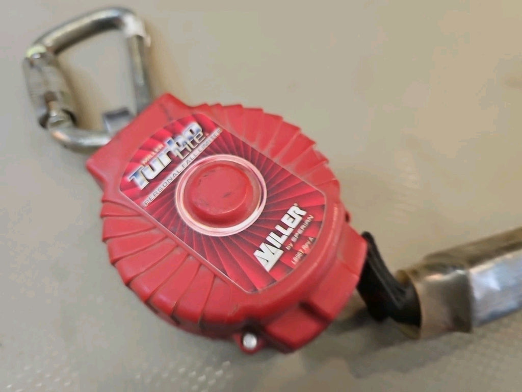 MILLER HONEYWELL TURBO LITE PERSONAL FALL LIMITER MFL-3-Z7/6FT *WORKS GREAT!*