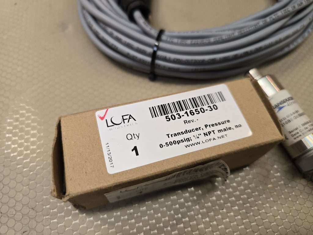 TRANSDUCERS DIRECT TD1010BBG050003Q003X TD1000 Pressure Transducer + Cable 
