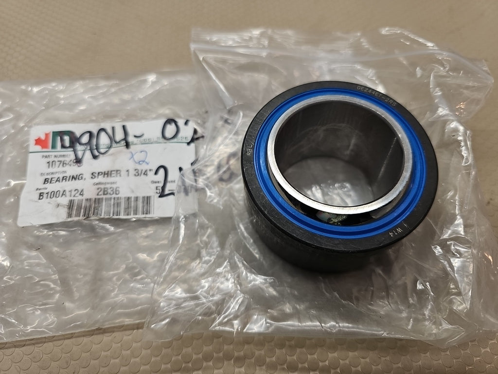 GEZ44ET-2RS Inch Series Steel PTFE Fabric Material Spherical Plain Bearing NEW
