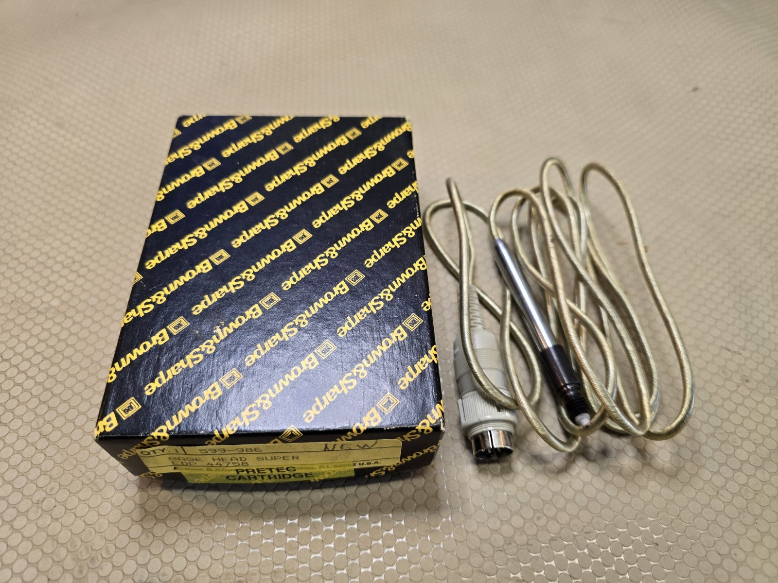 Browne & Sharpe Linear Probe 599- 986 Gage Head Super EDP 44758 Pretec NOS?