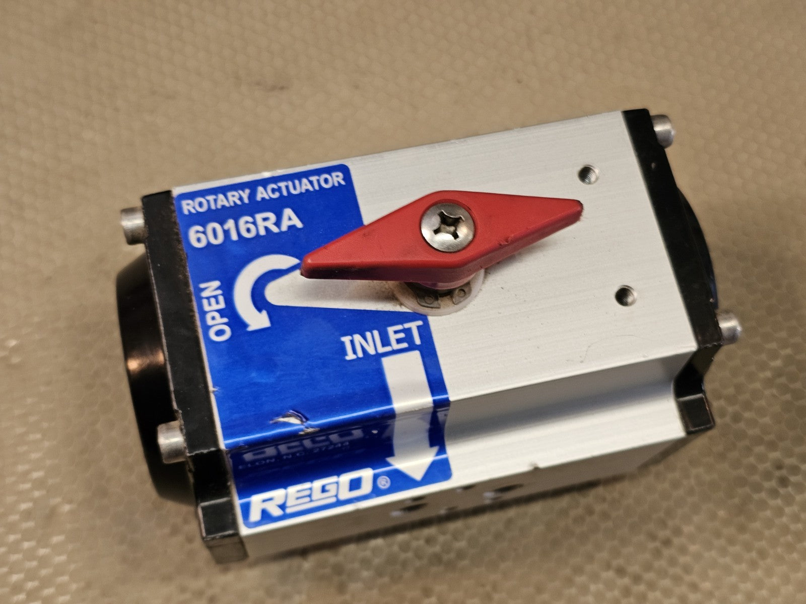 REGOENGINEERED CONTROLS Rotary Actuator Kit MFG# 6016RA for ESV 6010/6024/AA6016