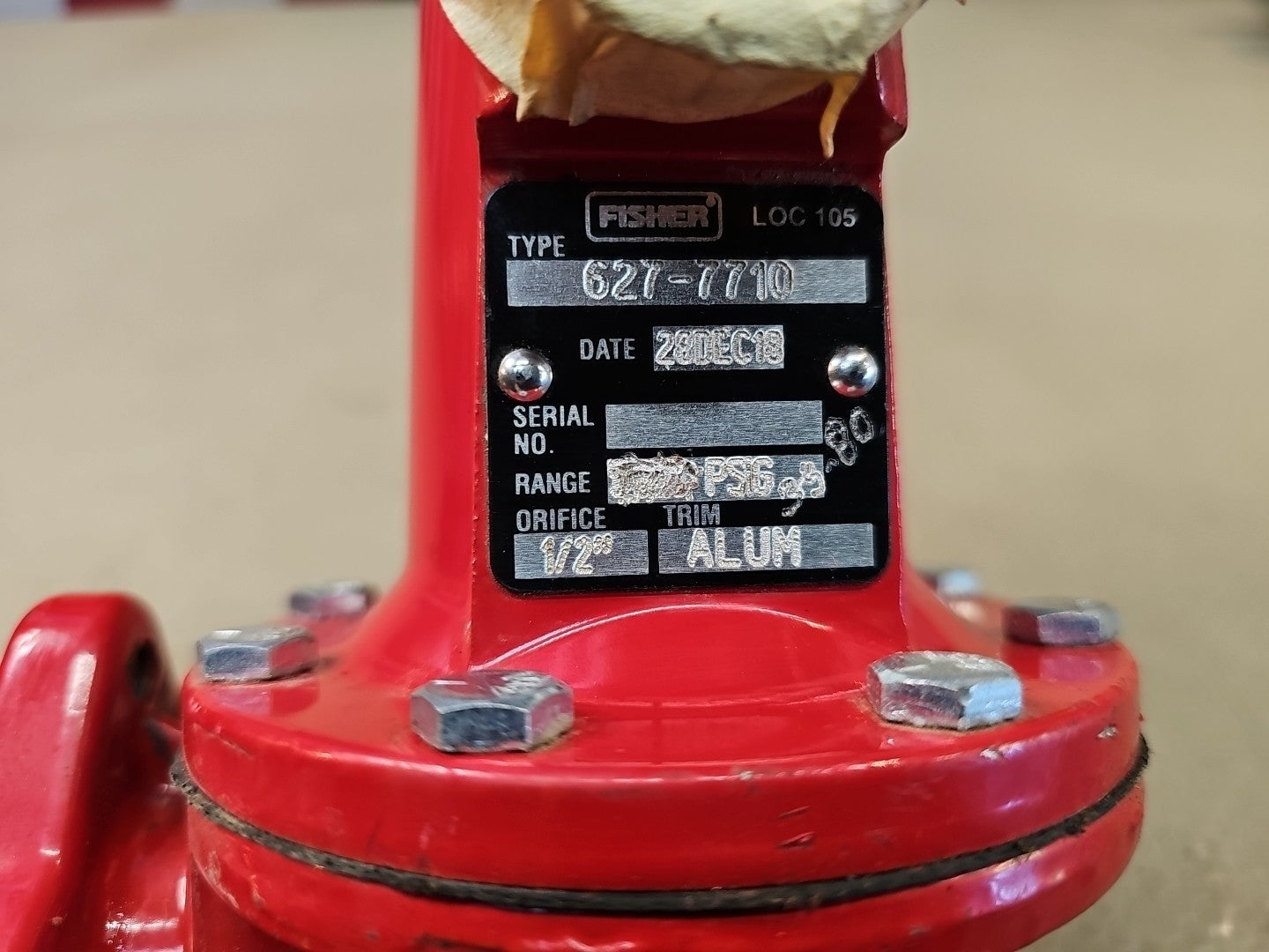Fisher EMERSON 627-7710 / 6277710 Light Use $900 MSRP