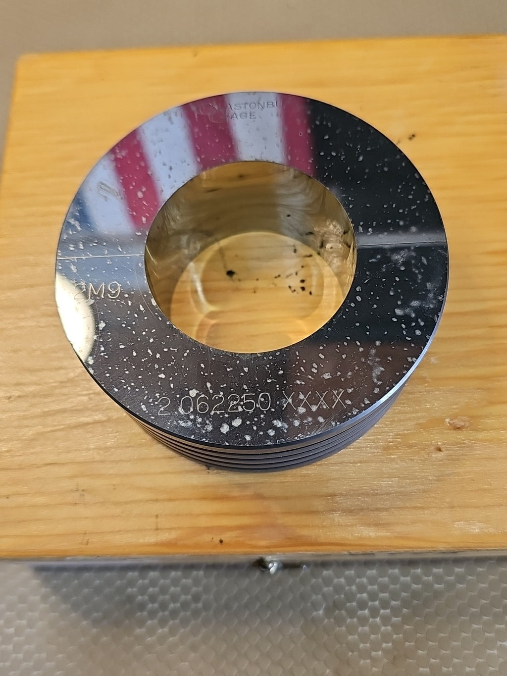 GSG GLASTONBURY SOUTHERN GAGE - 2.062250 XXXX 2M9 MASTER PLAIN BORE RING GAGE