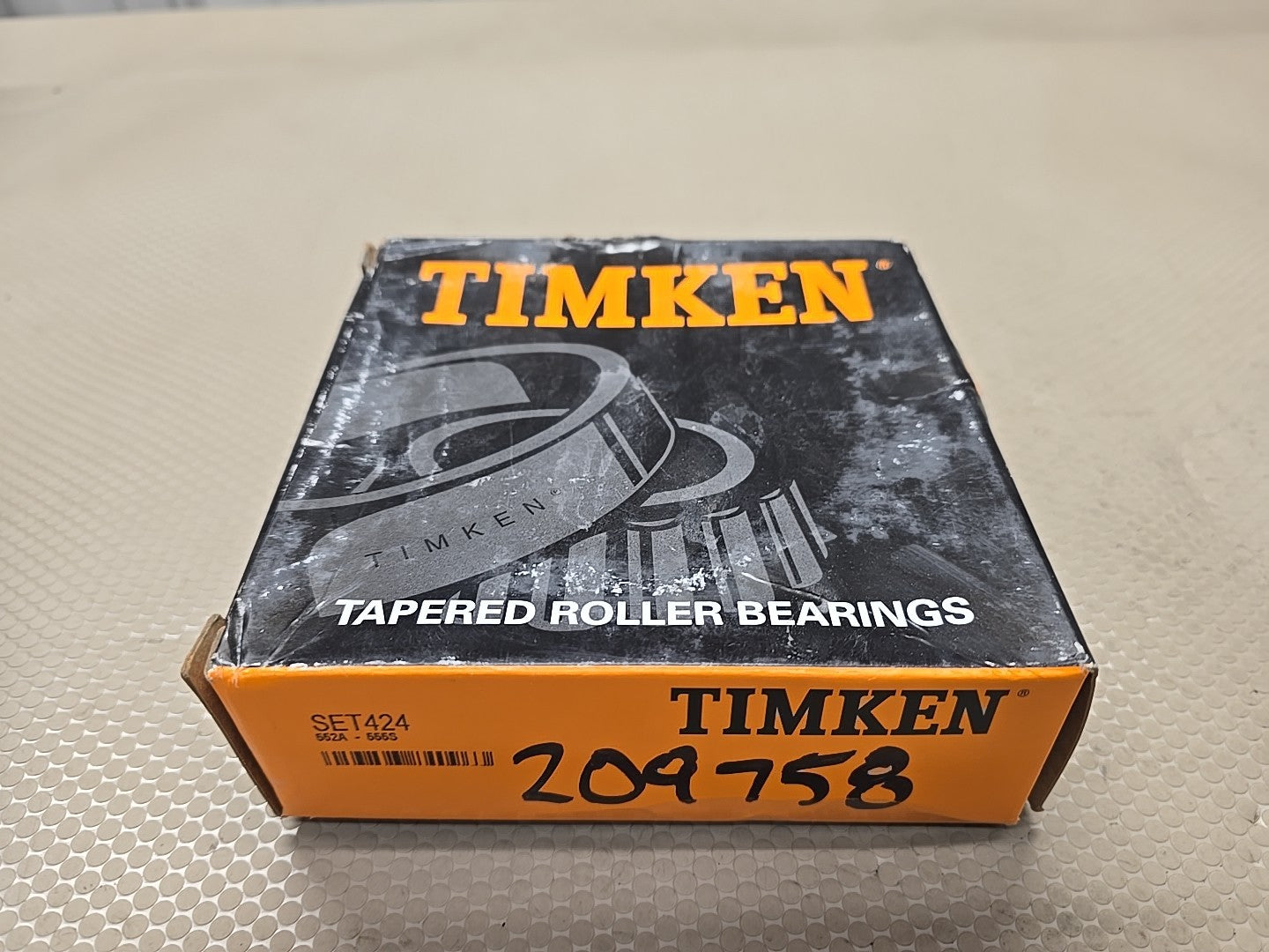 TIMKEN SET424 BEARING SET 552A/555S BEARING AND CUP NEW