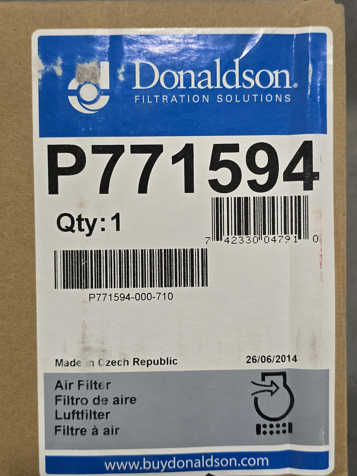 Donaldson P771594 Air Filter Filtration Solutions GENUINE