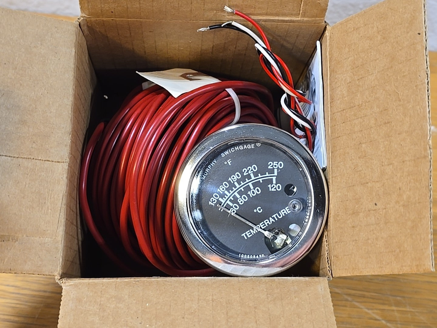 Murphy 25TE-250-25-1/2 Temperature Swichgage, Part No. 10704347 NEW