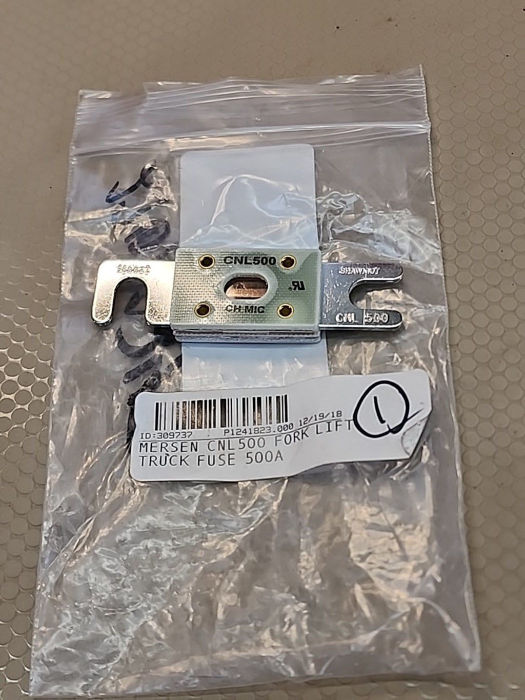 MERSEN CNL500 Limiter Fuse,CNL Series,500A,80VDC 5LCJ0