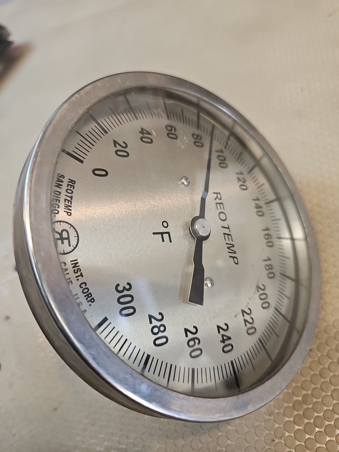 5" Stem 6" Face Reotemp 60215A Thermometer Gauge 0/300 FAHRENHEIT