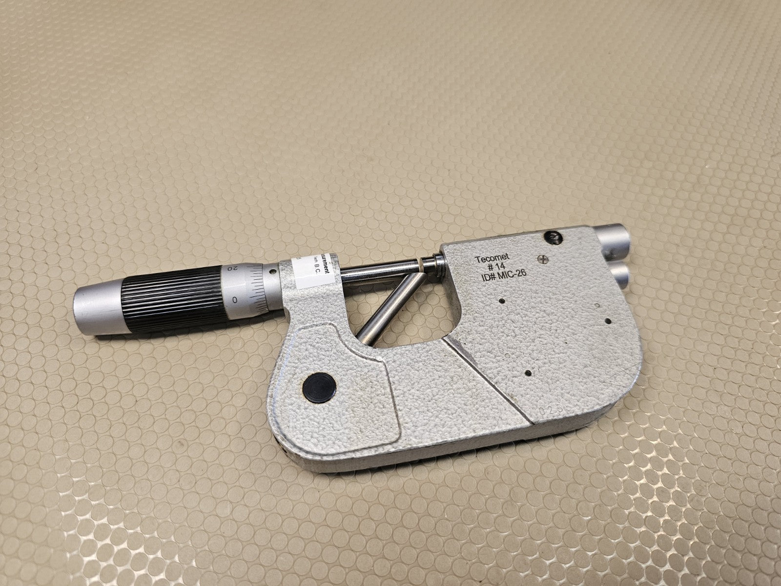 Tesa 072108669 MICRO-ETALON 225 Indicating Pressure micrometer Anvil Dial  