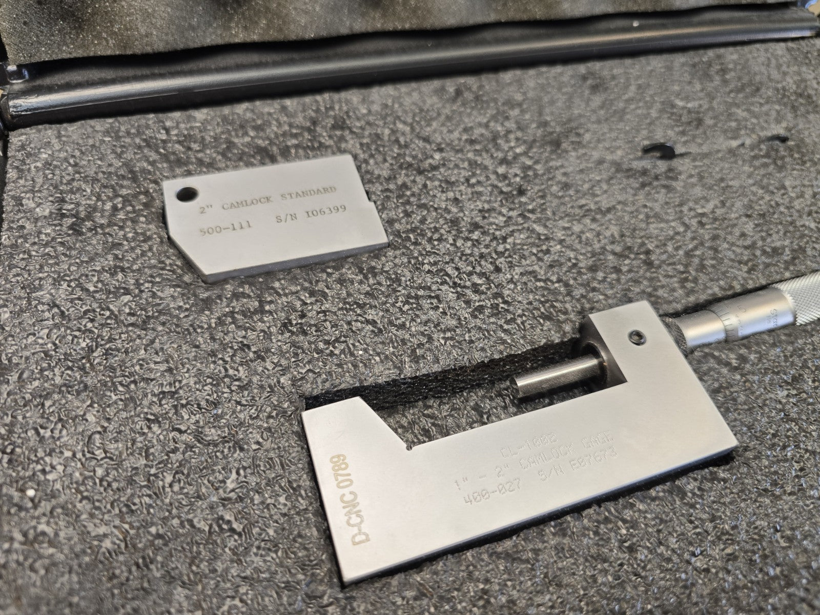 Gagemaker CL-1002 Camlock Micrometer Gage 1” - 2" For API Weld Flange Thickness