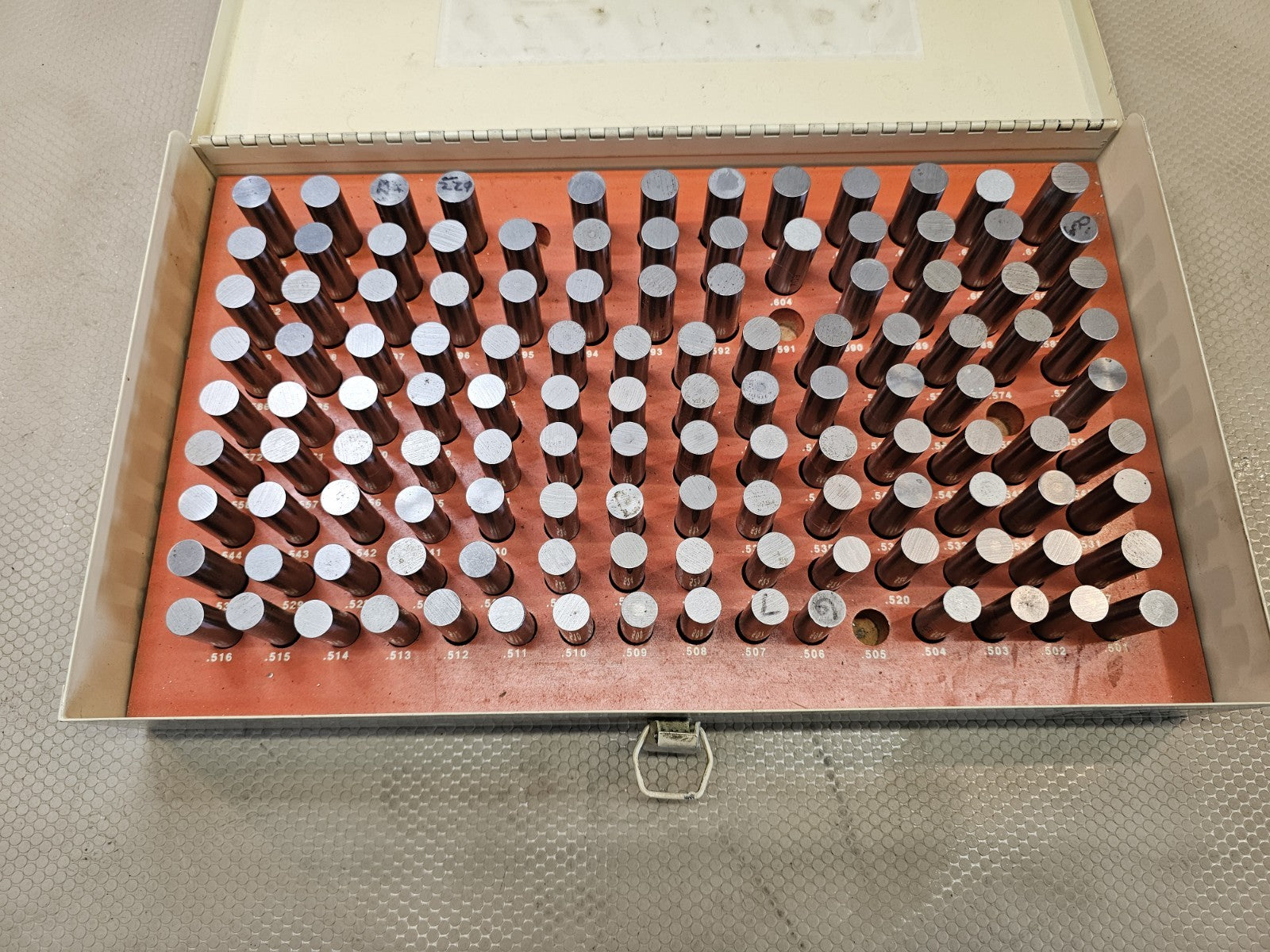Vermont Pin Gage .501 to .625 Series D Minus Set -