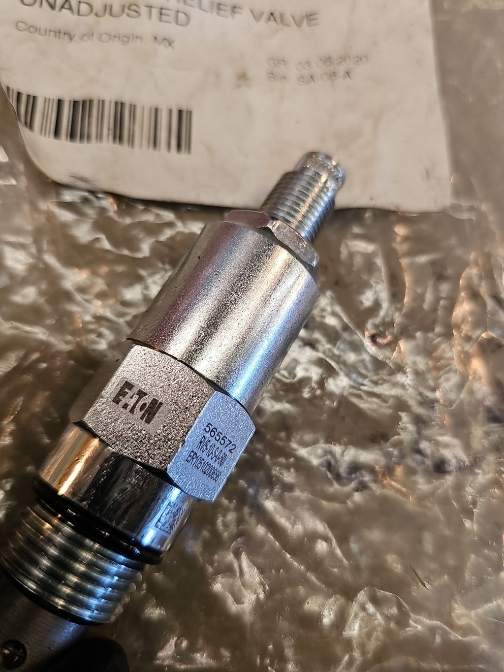 Eaton Danfoss 565572 RV5-10-S-0 Screw Pressure Relief Cartridge Valve - Pilot 