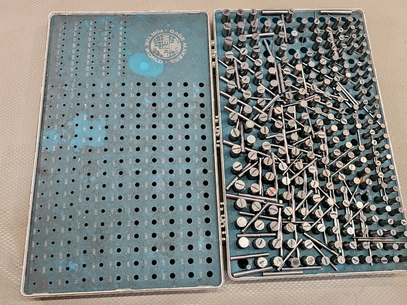 meyer gage pins set M2 class Z minus .251 / .500 + .011 /.250