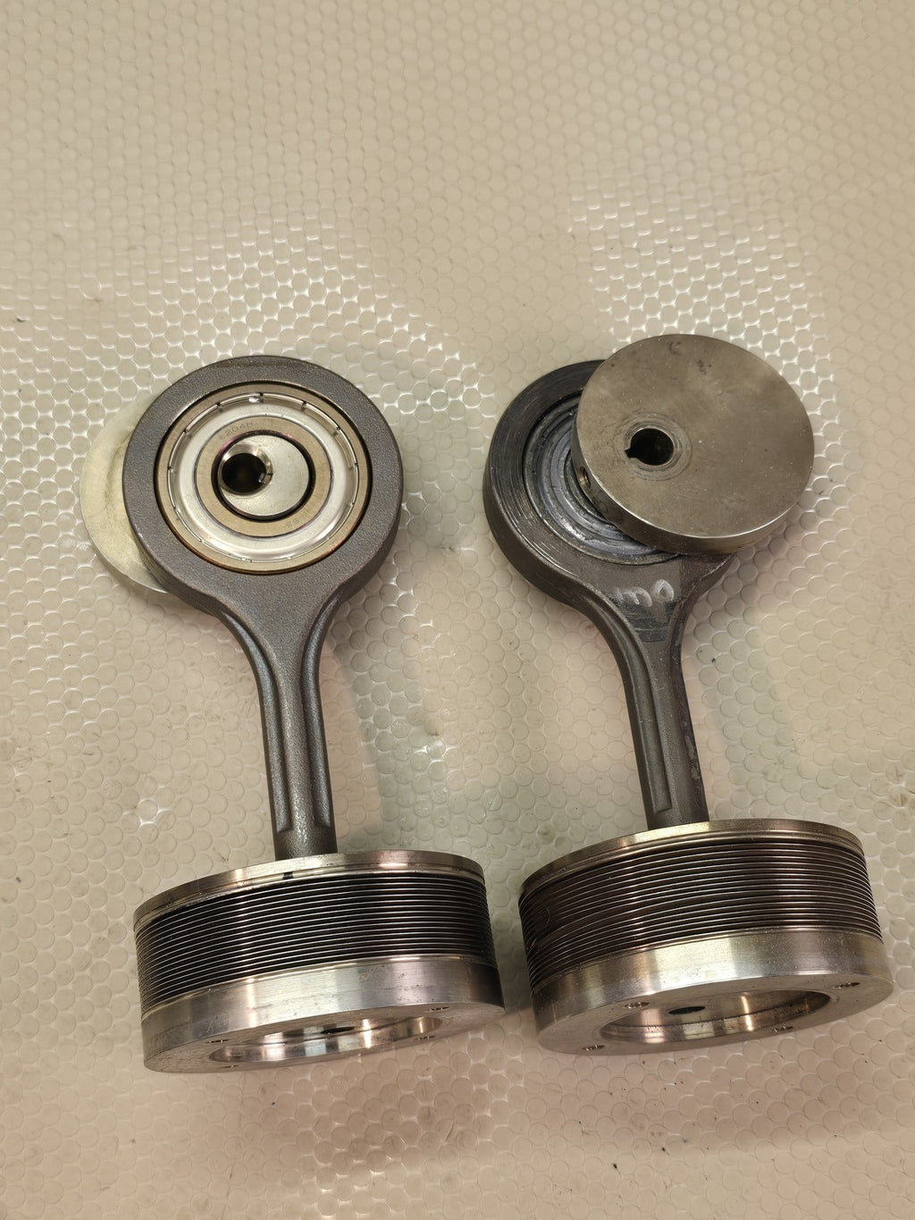 Pair Finned Piston Connecting Rod Assembly Reciprocating Air Compressor Pump