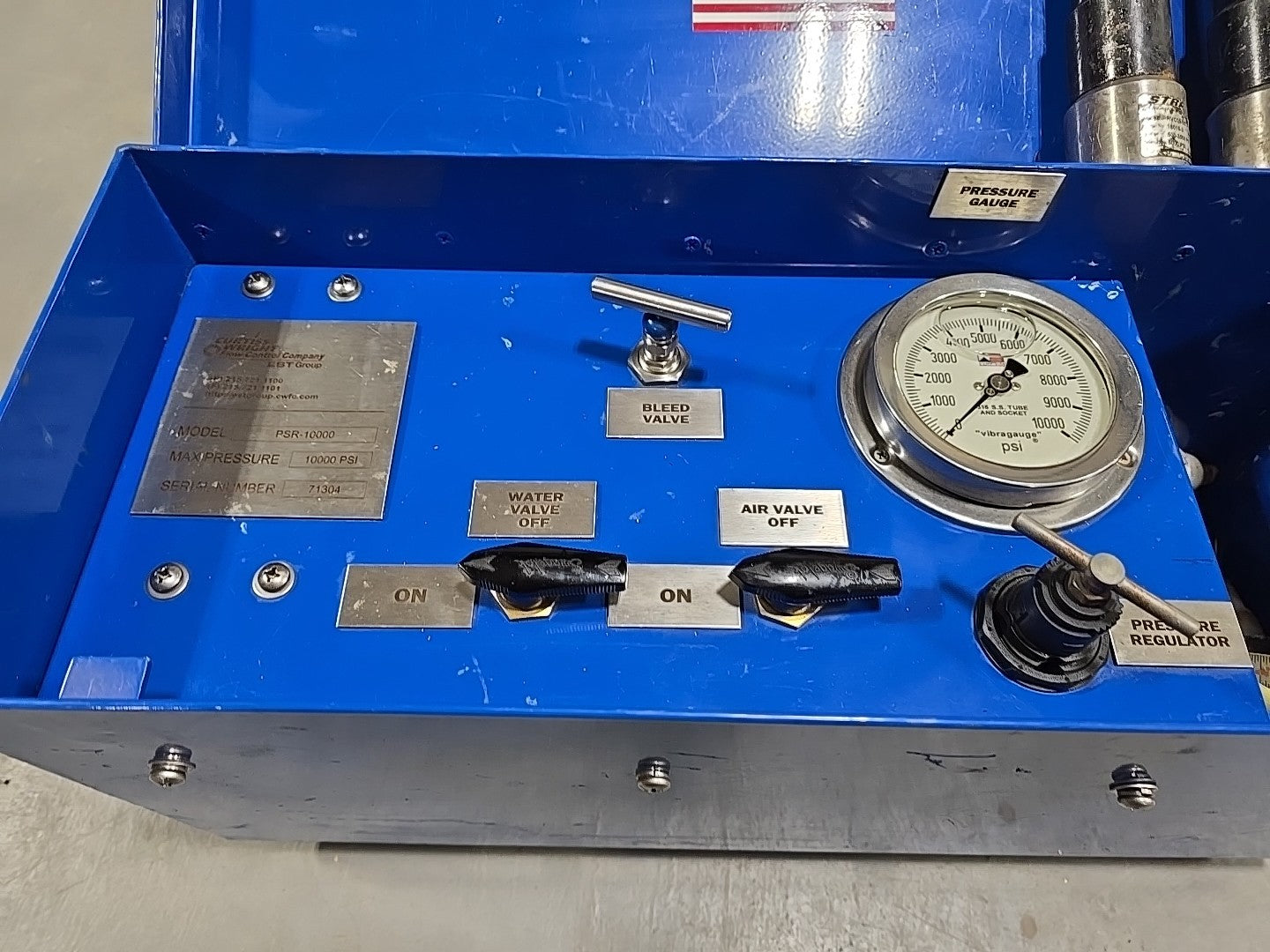 Curtiss-Wright EST Group PSR-10000 Hydrostatic Test Pump 10000 PSI Hydro Test