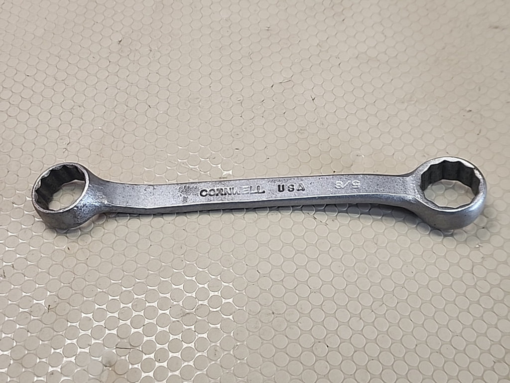 Cornwell Tools USA BW9, 9/16" x 5/8" SAE Offset Short Box Wrench 12 Point Matte
