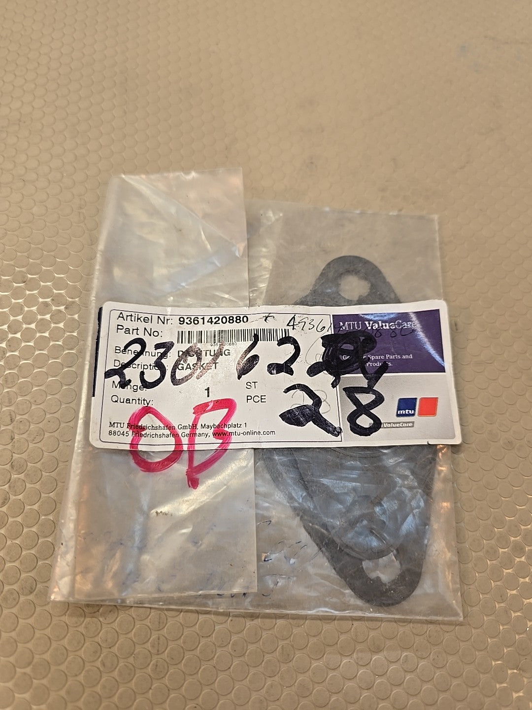 OEM Mercedes‑Benz 9361420880 EGR / Exhaust System Gasket Genuine New