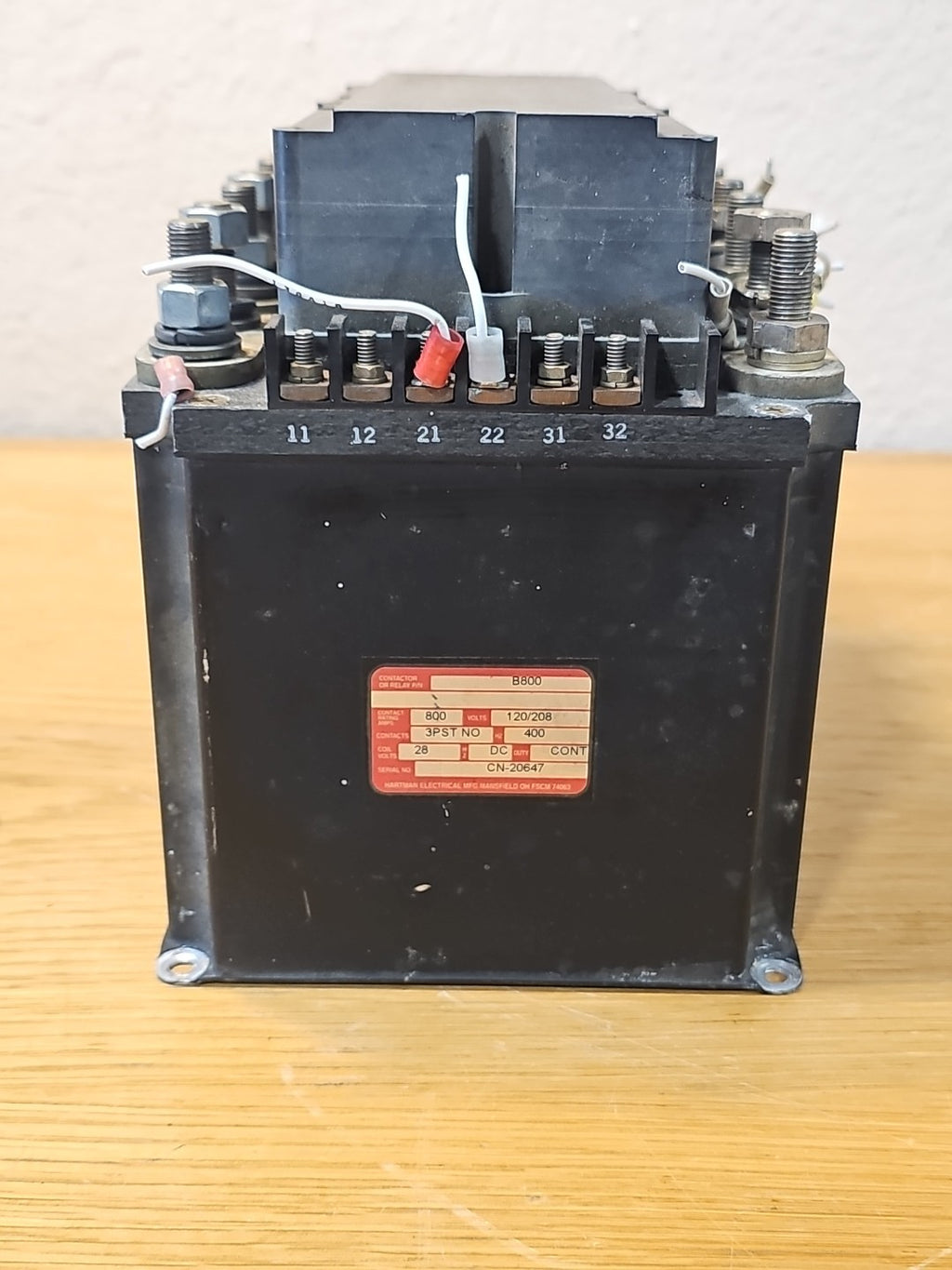 HARTMAN B800 AMP RELAY  120/208V 