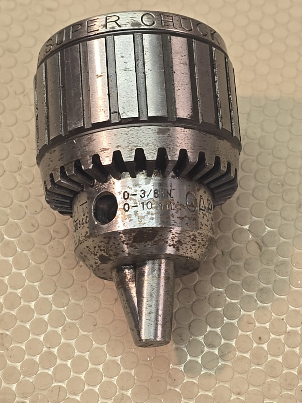 JACOBS 11N BALL BEARING SUPER DRILL CHUCK 0-3/8" 0-10mm CAP JACOBS TAPER #2 JT2