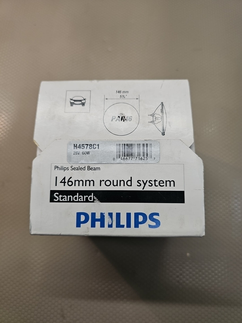 Phillips H4578C1 Standard Sealed Beam H4578 Headlight Bulb