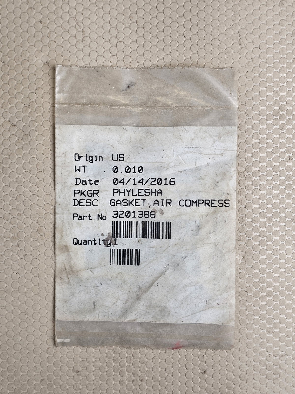 Genuine Cummins 3201386 Air Compressor Gasket for Diesel Engines