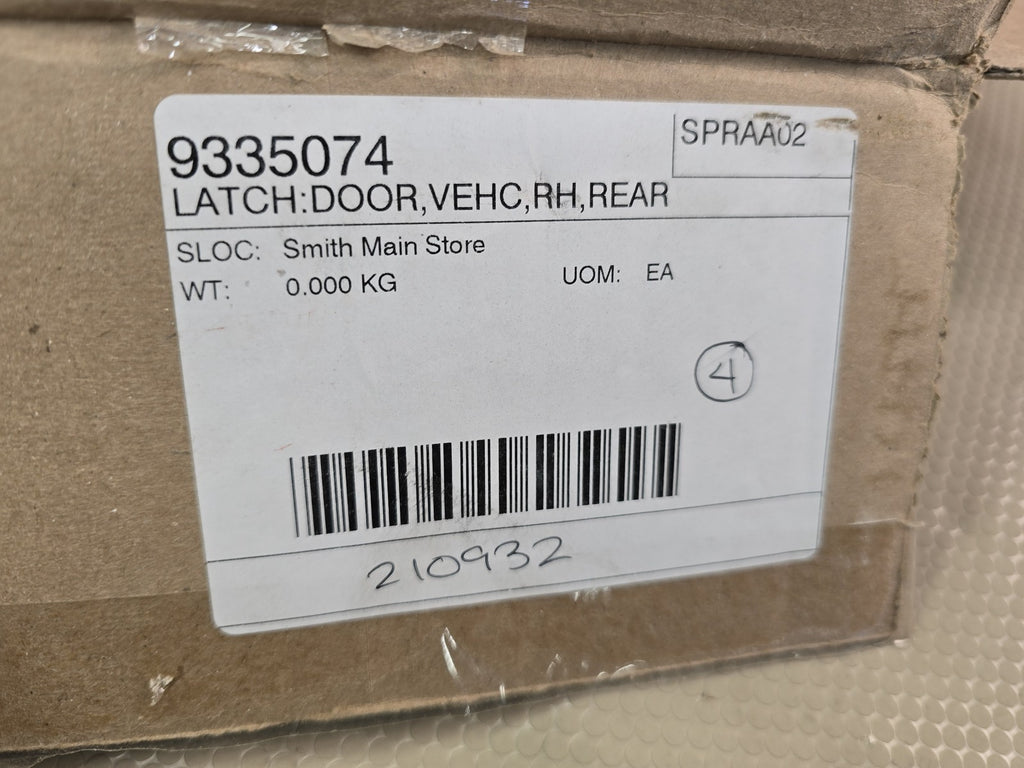 9335074 Vehicle Door Latch Assembly RH Right Hand Rear Heavy Duty Square Drive