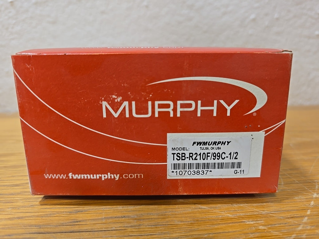 Murphy TSB-R210F/99C-1/2 Direct Mount Temperature Switch 10703837 *NEW*