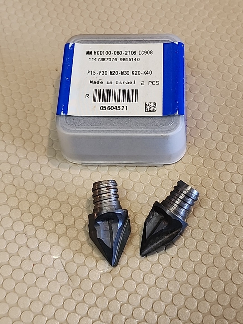 Iscar Multi Master 2PCS  ORIGINAL  INSERTS  MMHCD100-060-2T06 IC908